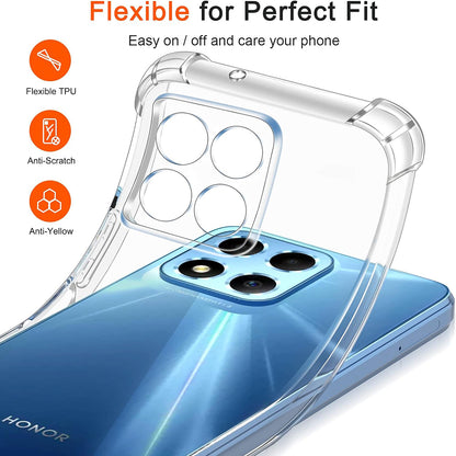Husa pentru Honor 70 Lite / X6 / X8 5G, Techsuit, Shockproof Clear, Transparenta