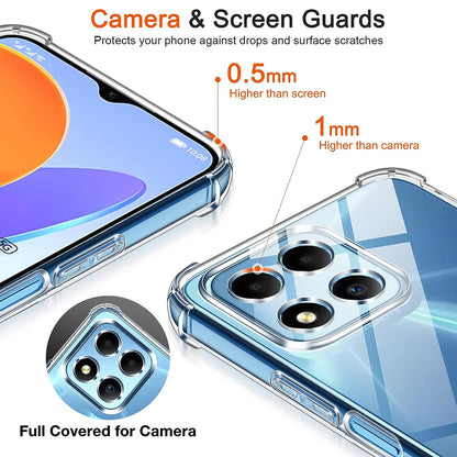Husa pentru Honor 70 Lite / X6 / X8 5G, Techsuit, Shockproof Clear, Transparenta