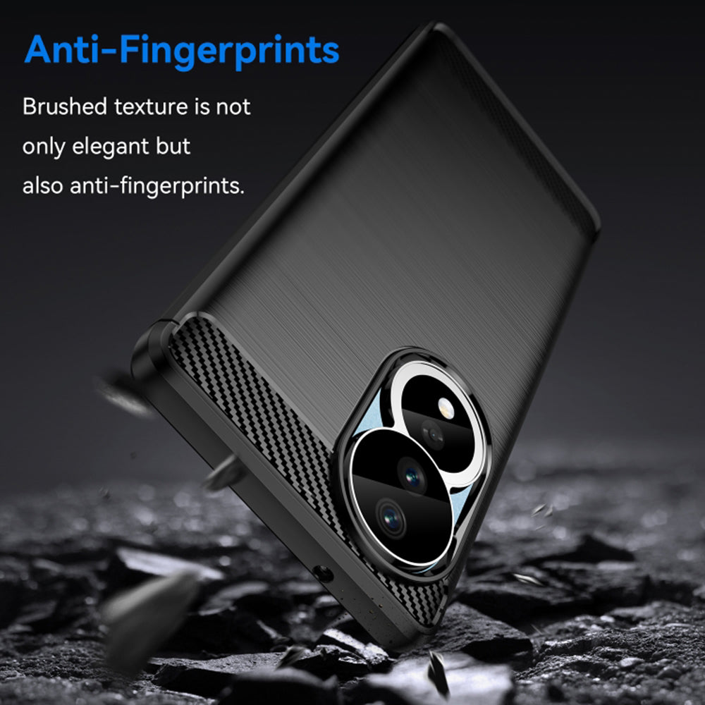 Husa pentru Honor 90 / 80, Techsuit, Carbon, Neagra
