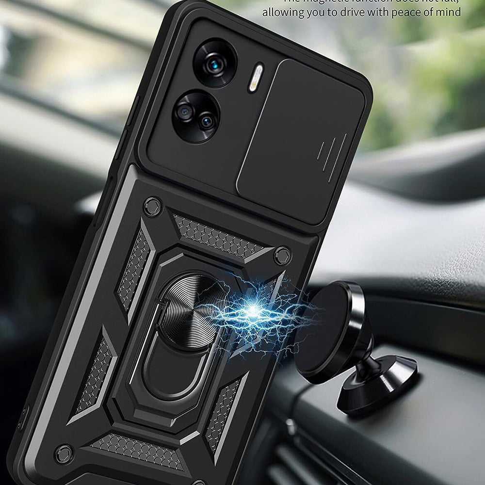 Husa pentru Honor 90 Lite, Techsuit, CamShield, Neagra