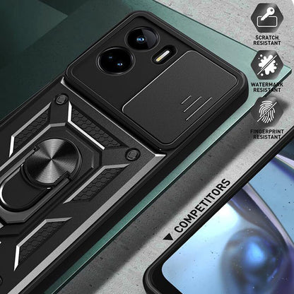 Husa pentru Honor 90 Lite, Techsuit, CamShield, Neagra