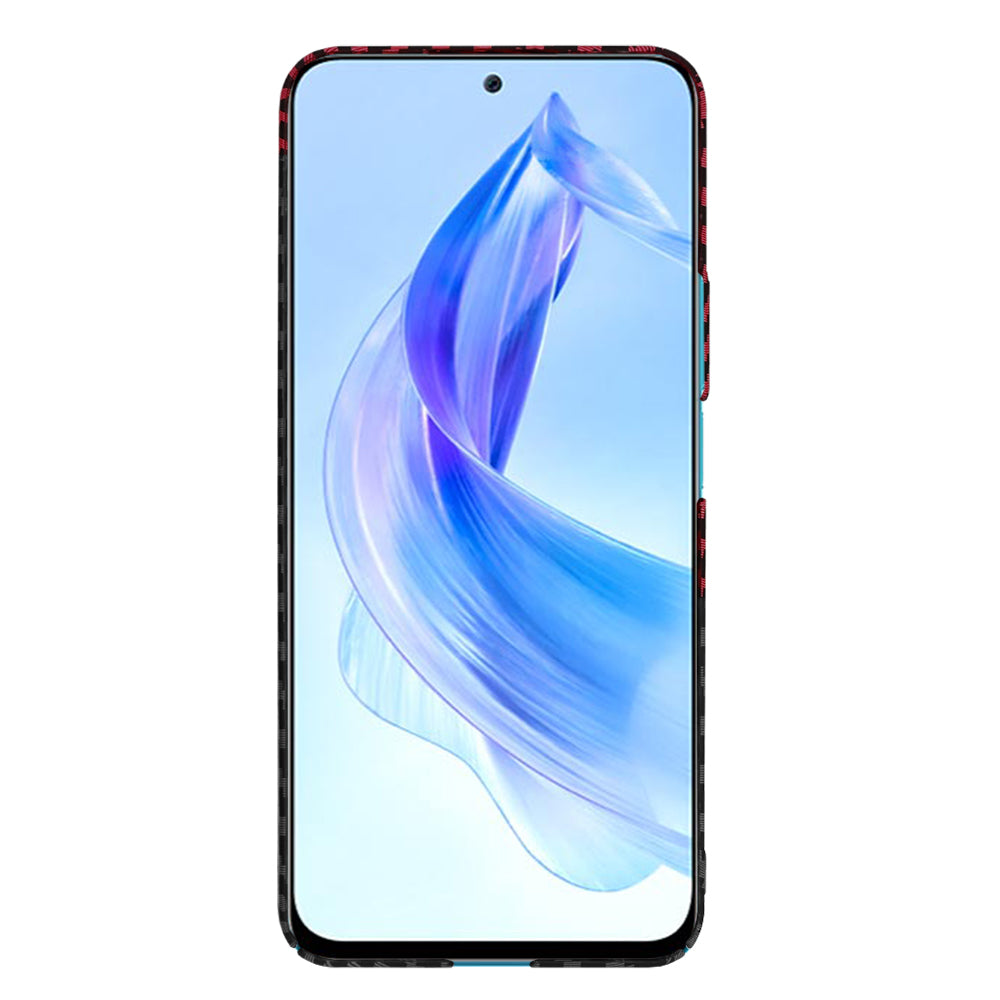Husa pentru Honor 90 Lite, Techsuit, Carbonite FiberShell, Neagra Rosie
