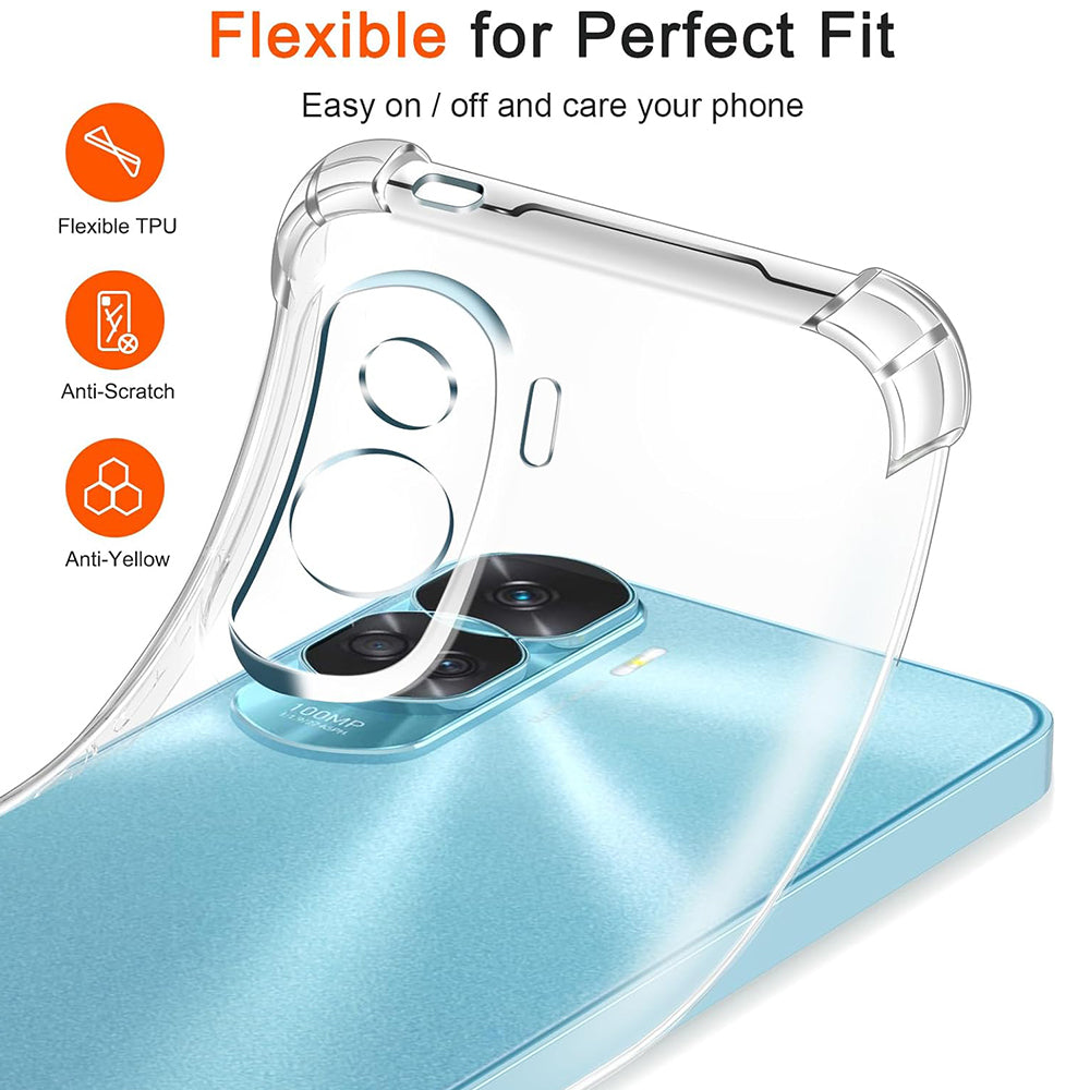 Husa pentru Honor 90 Lite, Techsuit, Shockproof Clear, Transparenta