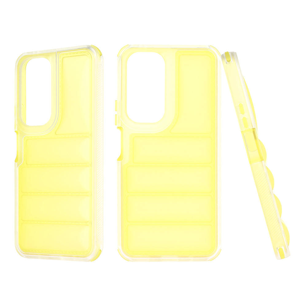Husa pentru Honor 90 Lite, Techsuit, Wave Shield, Galbena