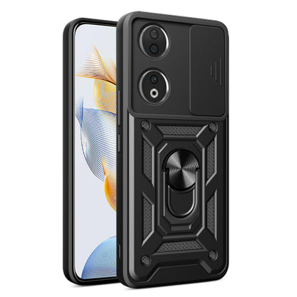 Husa pentru Honor 90, Techsuit, CamShield, Neagra