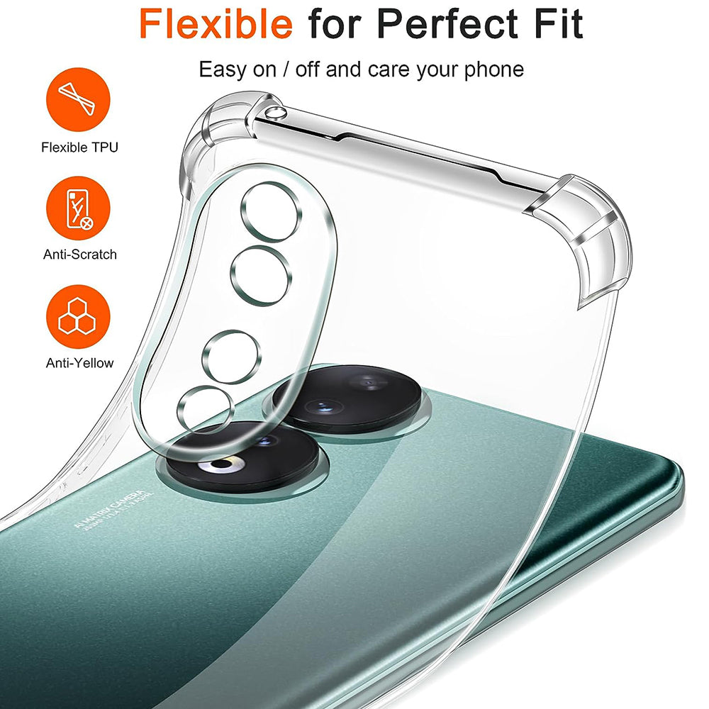 Husa pentru Honor 90, Techsuit, Shockproof Clear, Transparenta