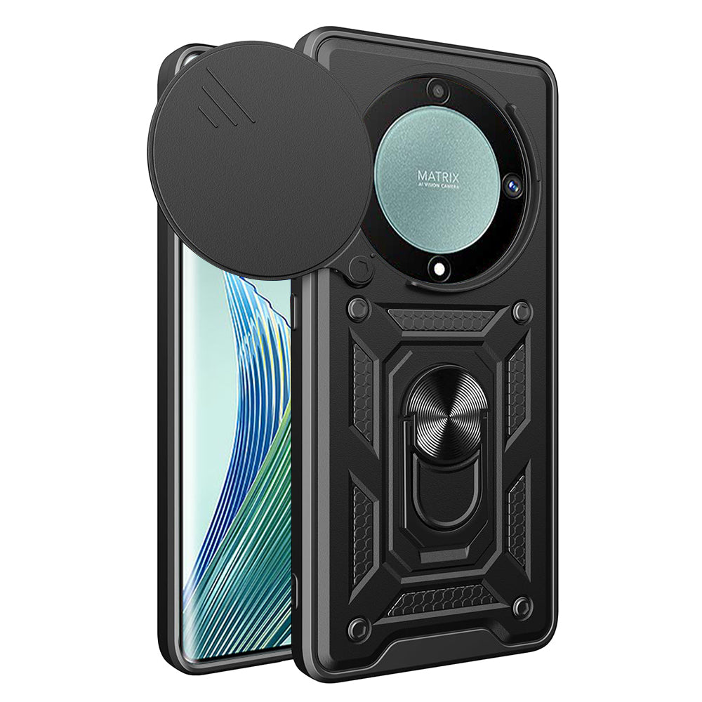 Husa pentru Honor Magic5 Lite, Techsuit, CamShield, Neagra