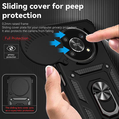Husa pentru Honor Magic5 Lite, Techsuit, CamShield, Neagra