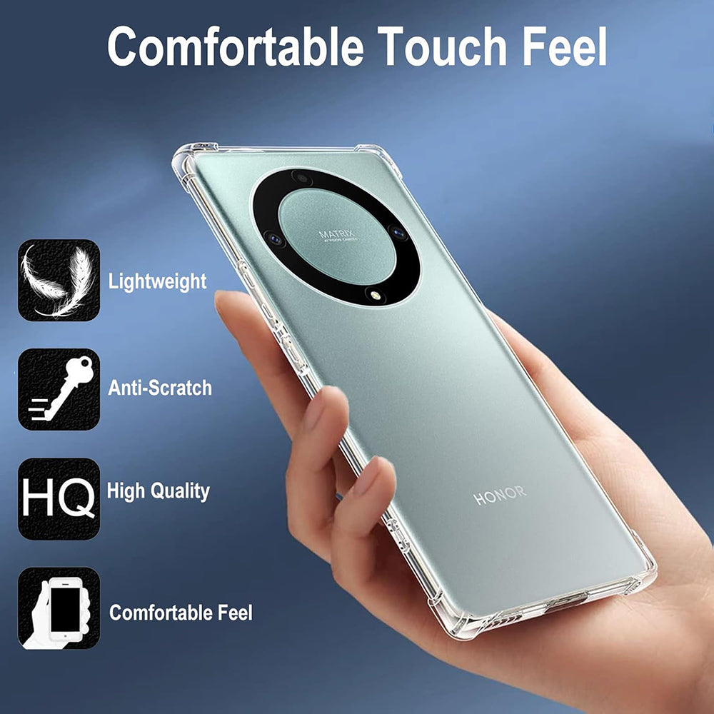 Husa pentru Honor Magic5 Lite, Techsuit, Shockproof Clear, Transparenta
