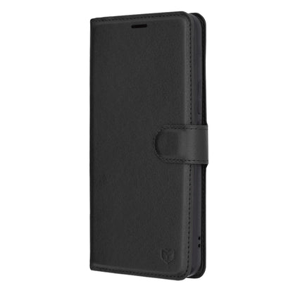 Husa pentru Honor Magic5 Pro, Techsuit, Leather Folio, Neagra