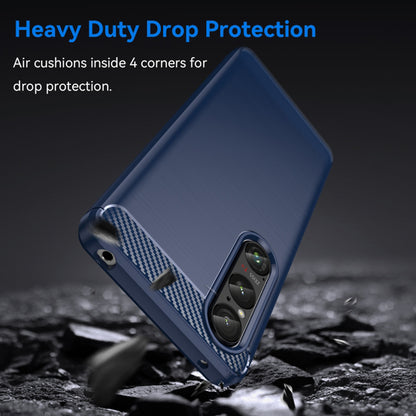 Husa pentru Honor Magic6 Lite, Techsuit, Carbon, Albastra