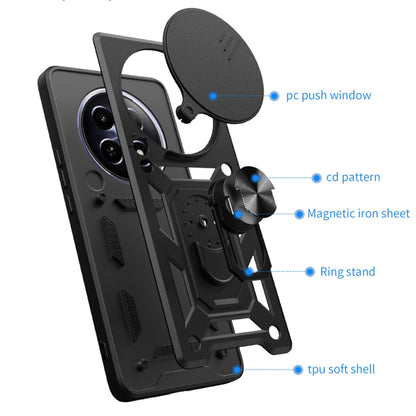 Husa pentru Honor Magic6 Pro, Techsuit, CamShield, Neagra