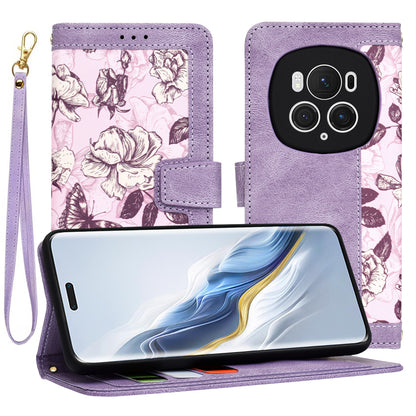 Husa pentru Honor Magic6 Pro, Techsuit, FlipCraft, Mov