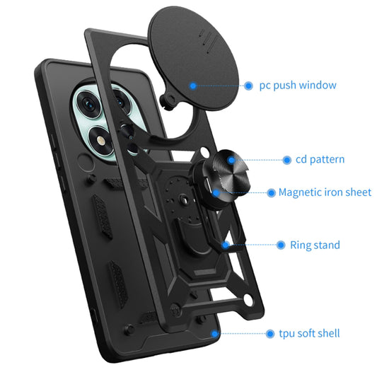 Husa pentru Honor Magic7 Pro, Techsuit, CamShield, Neagra