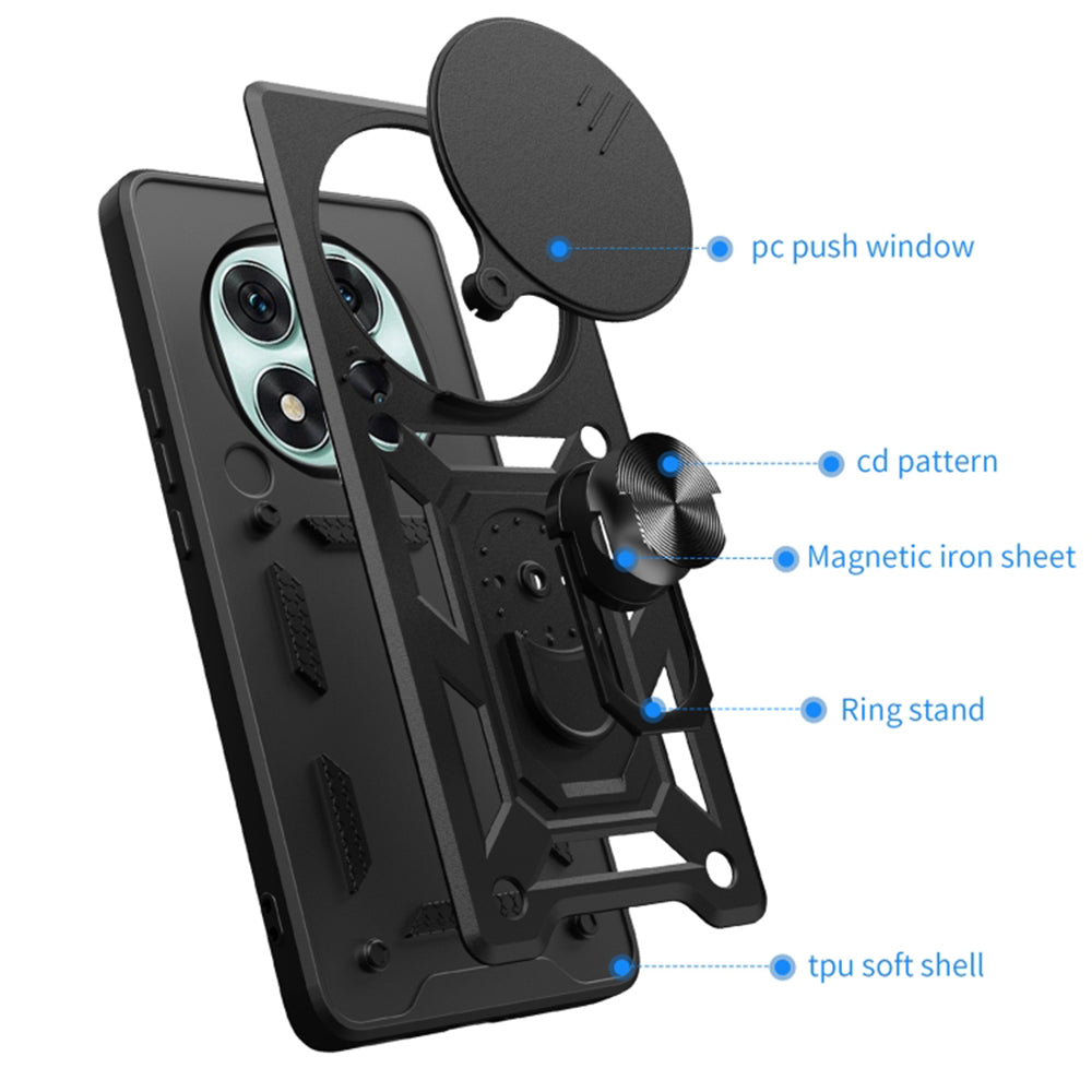 Husa pentru Honor Magic7 Pro, Techsuit, CamShield, Roz