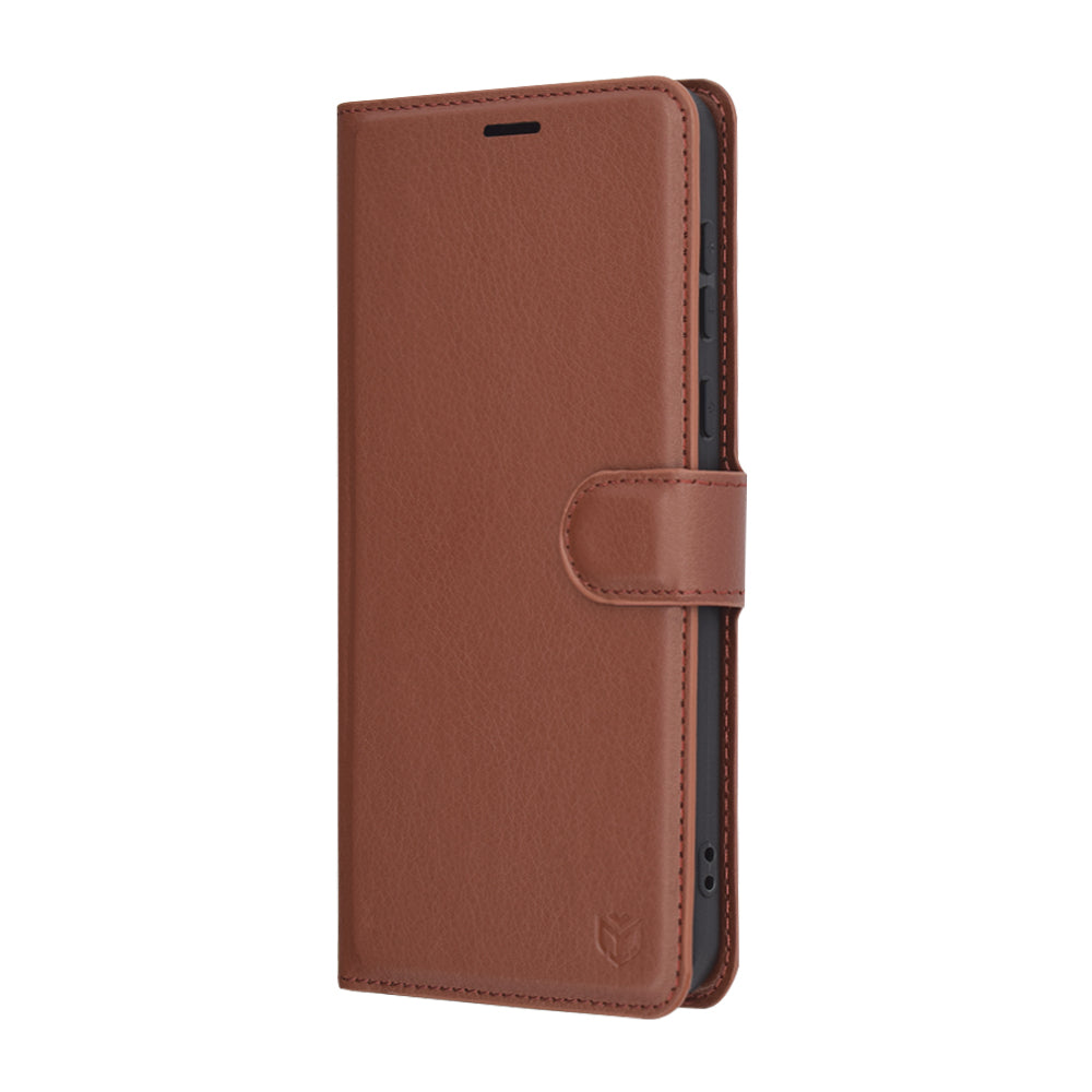 Husa pentru Honor Magic7 Pro, Techsuit, Leather Folio, Maro