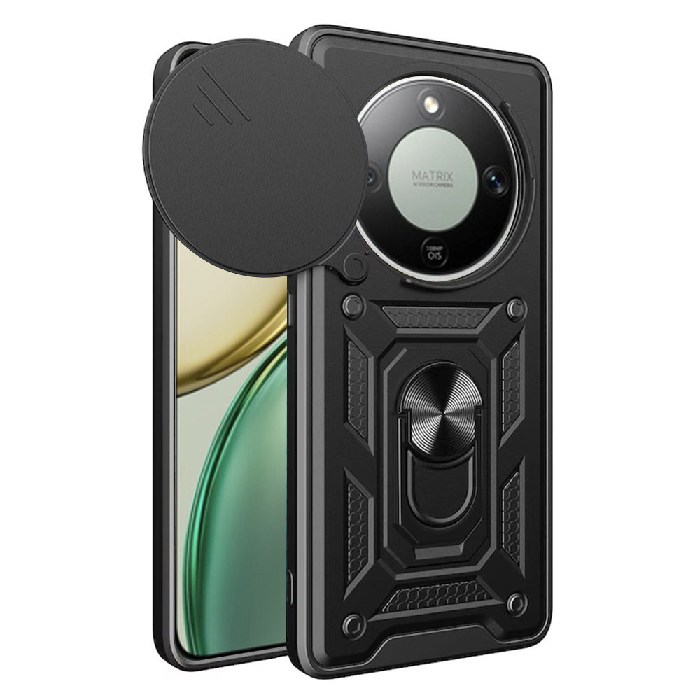 Husa pentru Honor Magic8 Lite, Techsuit, CamShield, Neagra