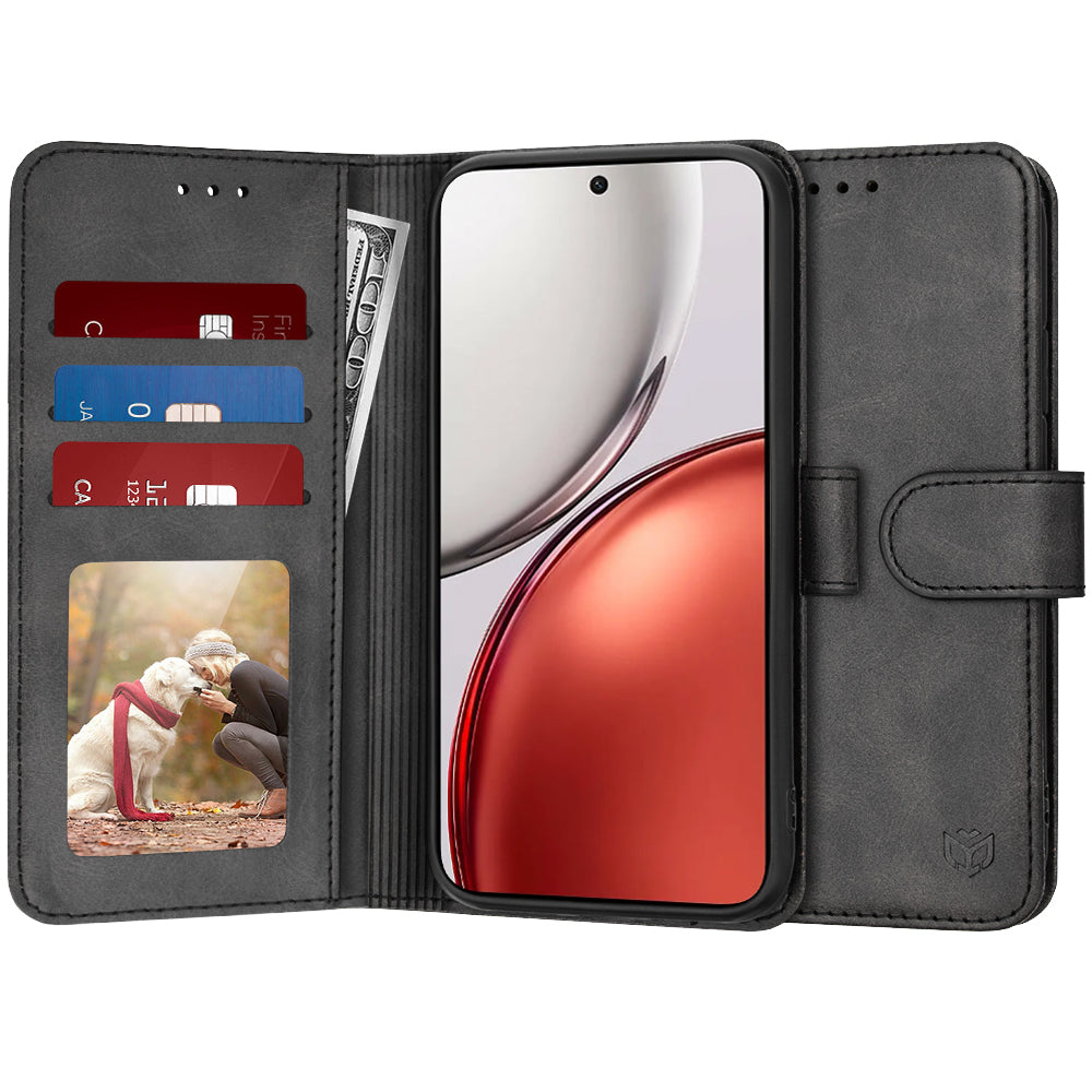 Husa pentru Honor Magic8 Lite, Techsuit, Diary Book, Neagra