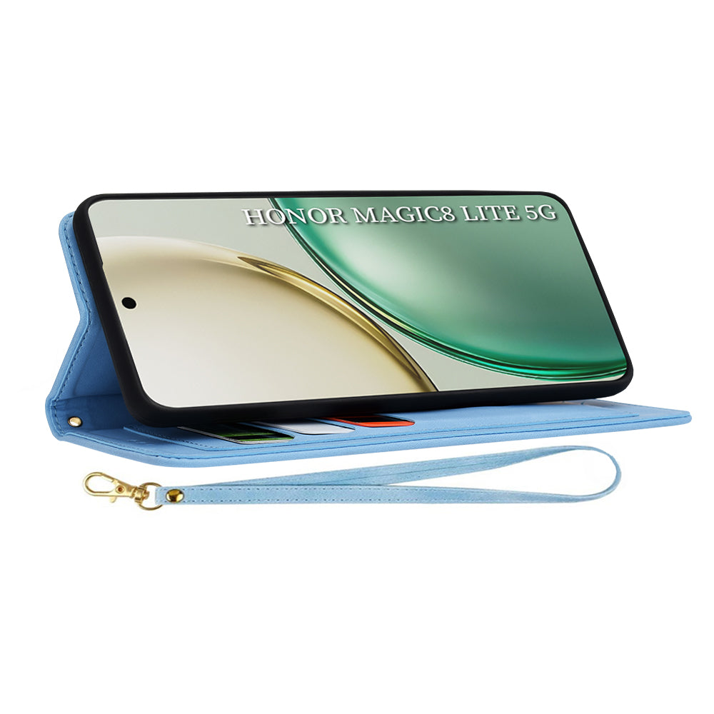 Husa pentru Honor Magic8 Lite, Techsuit, FlipCraft, Bleu