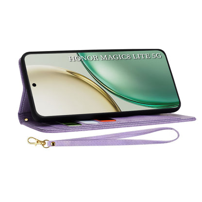 Husa pentru Honor Magic8 Lite, Techsuit, FlipCraft, Mov