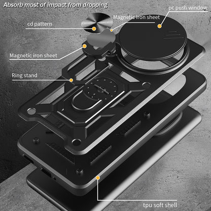 Husa pentru Honor Magic8 Pro, Techsuit, CamShield, Roz Aurie