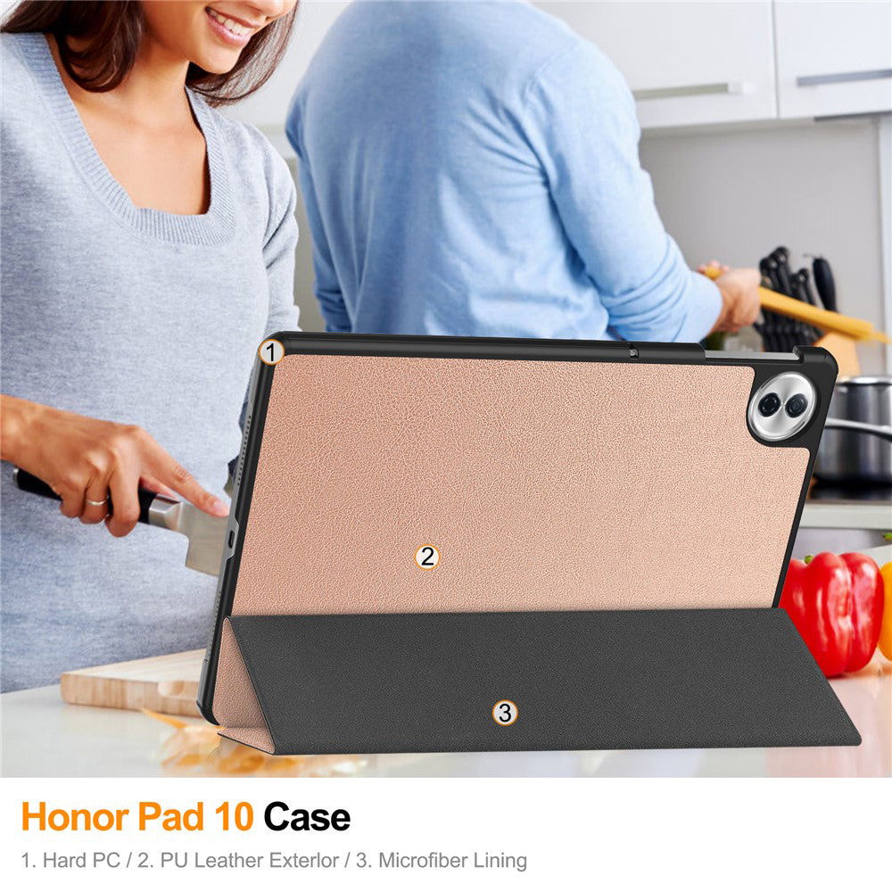 Husa pentru Honor Pad 10, Techsuit, FoldPro, Roz