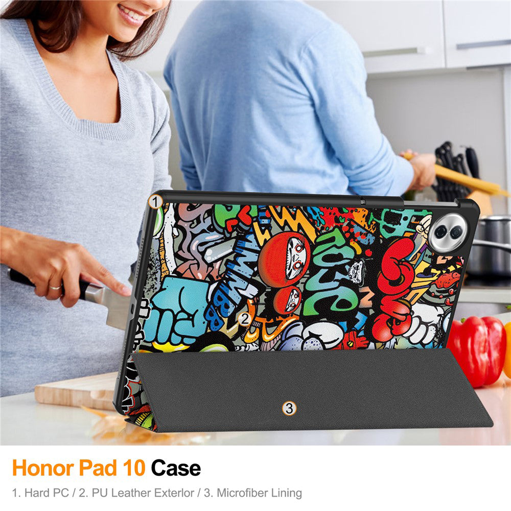 Husa pentru Honor Pad 10, Techsuit, FoldPro Urban Vibe, Multicolor