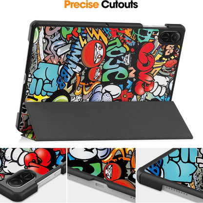 Husa pentru Honor Pad X8a, Techsuit, FoldPro Urban Vibe, Multicolor