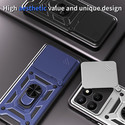 Husa pentru Honor X5c Plus, Techsuit, CamShield, Roz Aurie