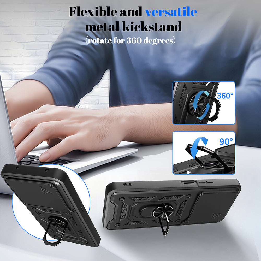 Husa pentru Honor X5c Plus, Techsuit, CamShield, Roz Aurie