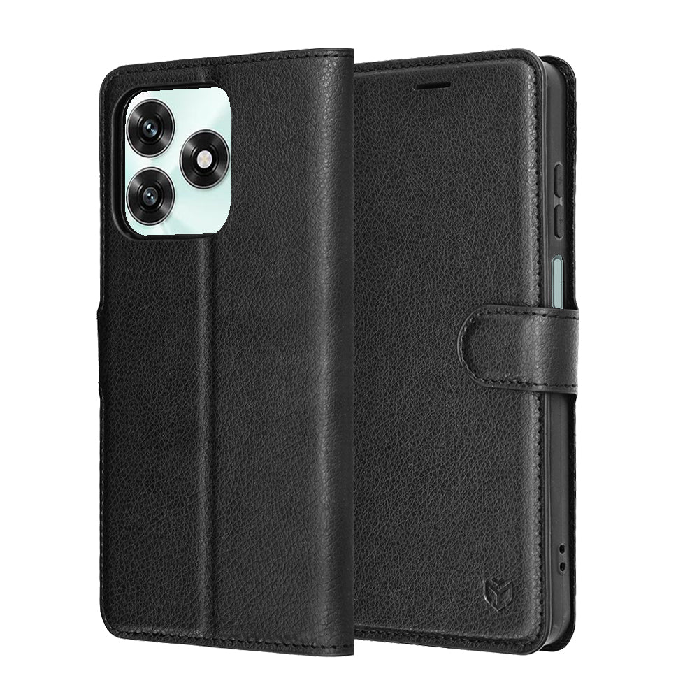 Husa pentru Honor X5c Plus, Techsuit, Leather Folio, Neagra