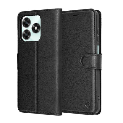Husa pentru Honor X5c Plus, Techsuit, Leather Folio, Neagra