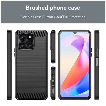 Husa pentru Honor X6a, Techsuit, Carbon, Neagra