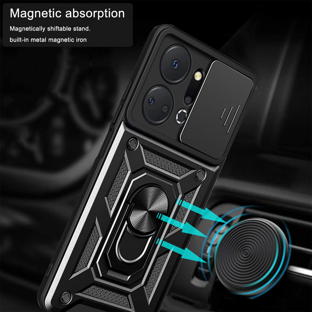 Husa pentru Honor X7a, Techsuit, CamShield, Neagra
