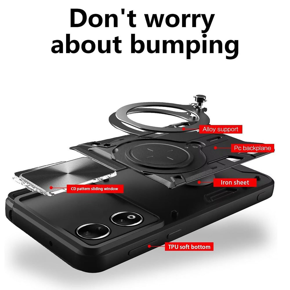 Husa pentru Honor X7b 5G / 90 Smart / X7b 4G, Techsuit, CamGuard Pro, Neagra