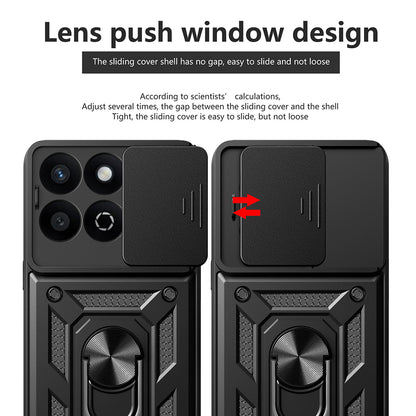Husa pentru Honor X7c / 200 Smart, Techsuit, CamShield, Neagra