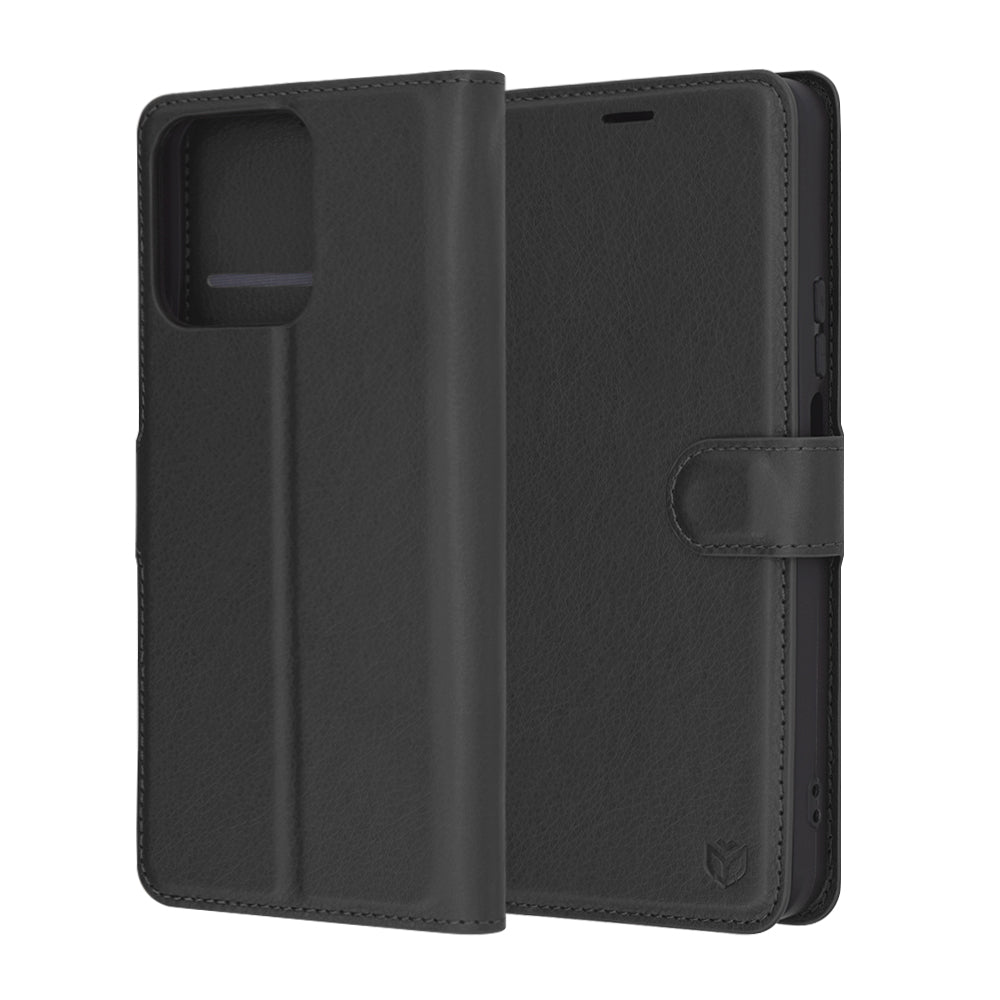Husa pentru Honor X7c / 200 Smart, Techsuit, Leather Folio, Neagra