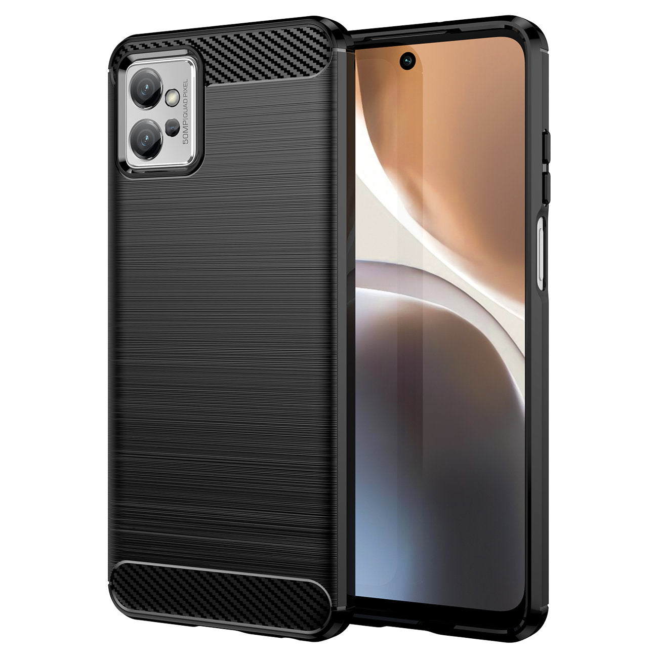 Husa pentru Honor X8a, OEM, Carbon Pro, Neagra