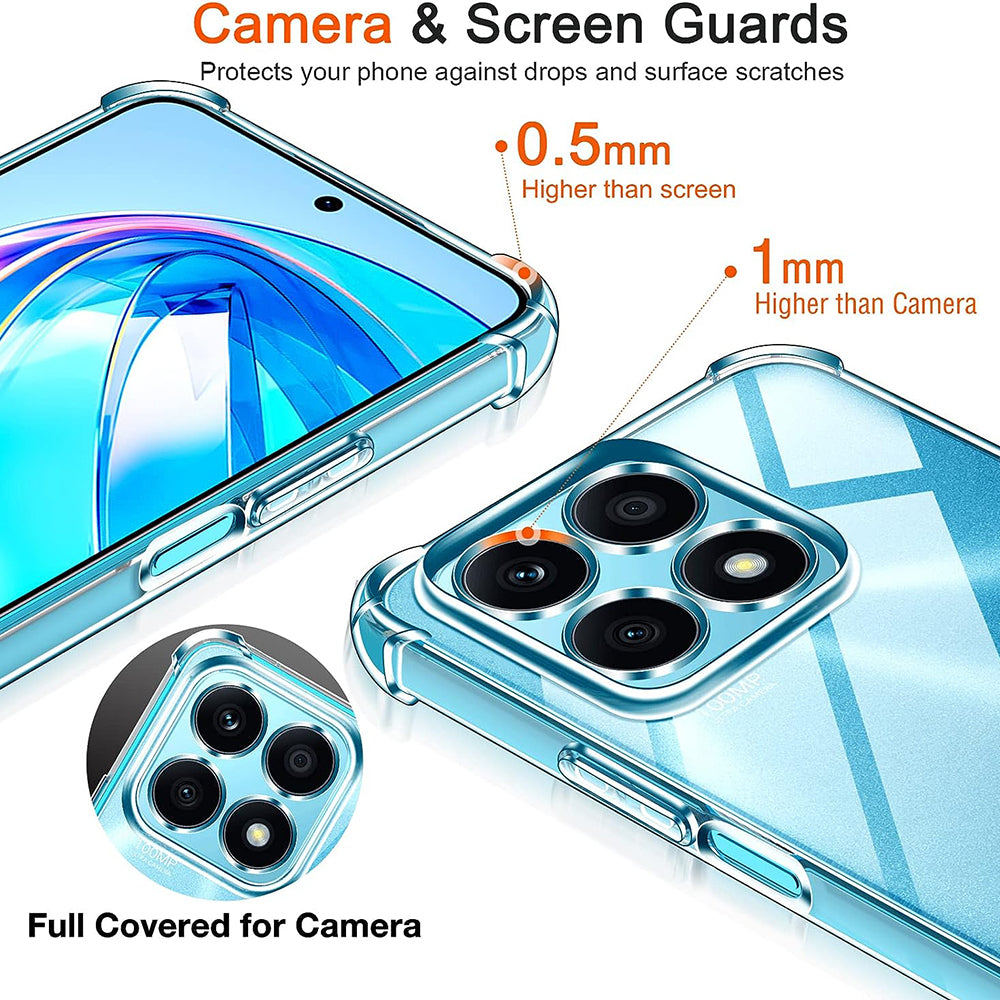 Husa pentru Honor X8a, Techsuit, Shockproof Clear, Transparenta