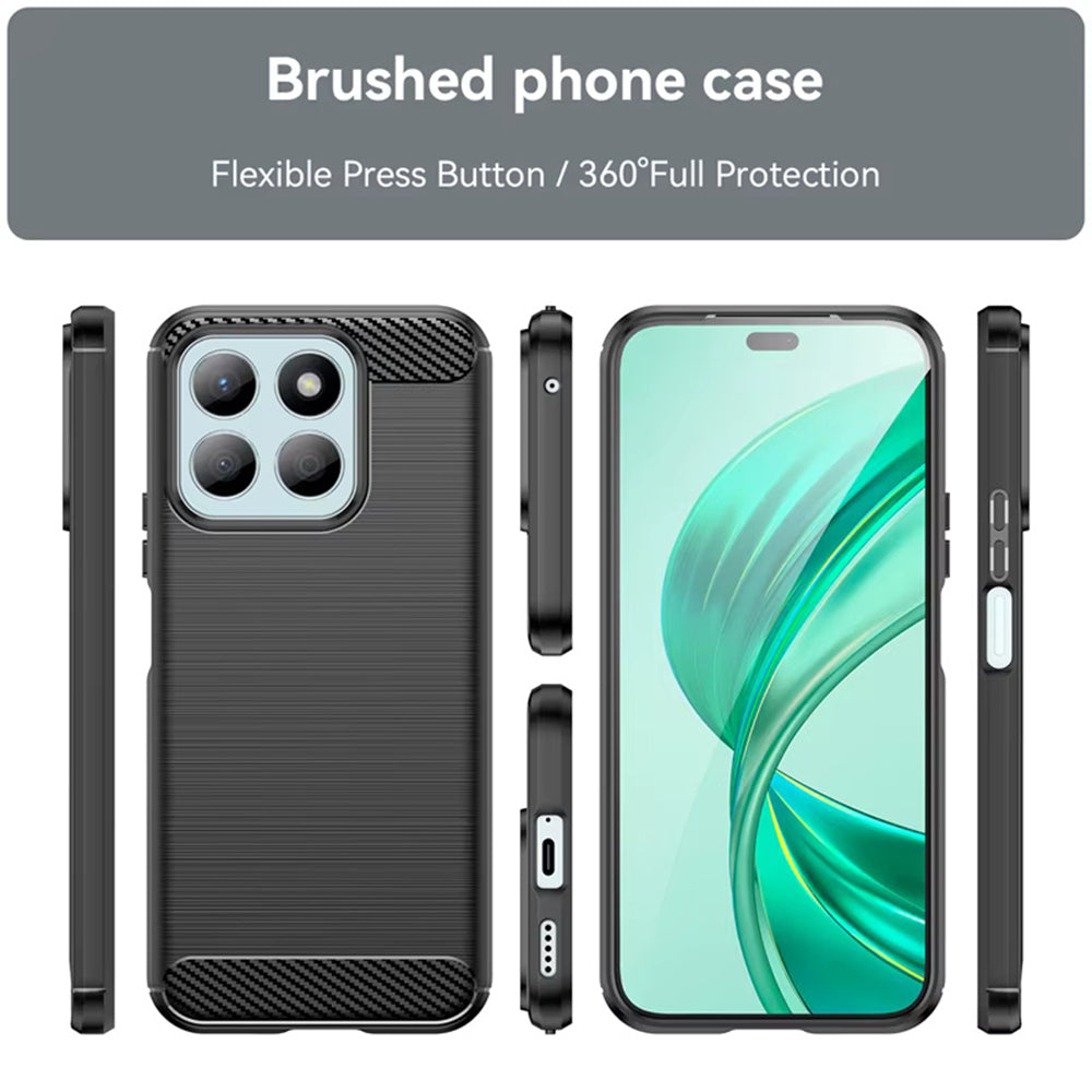 Husa pentru Honor X8c, Techsuit, Carbon, Albastra