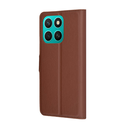 Husa pentru Honor X8c, Techsuit, Leather Folio, Maro