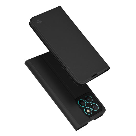 Husa pentru Honor X8c, Techsuit, Magskin Book, Neagra