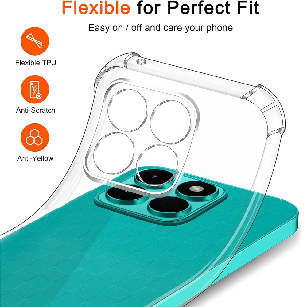 Husa pentru Honor X8c, Techsuit, Shockproof Clear, Transparenta