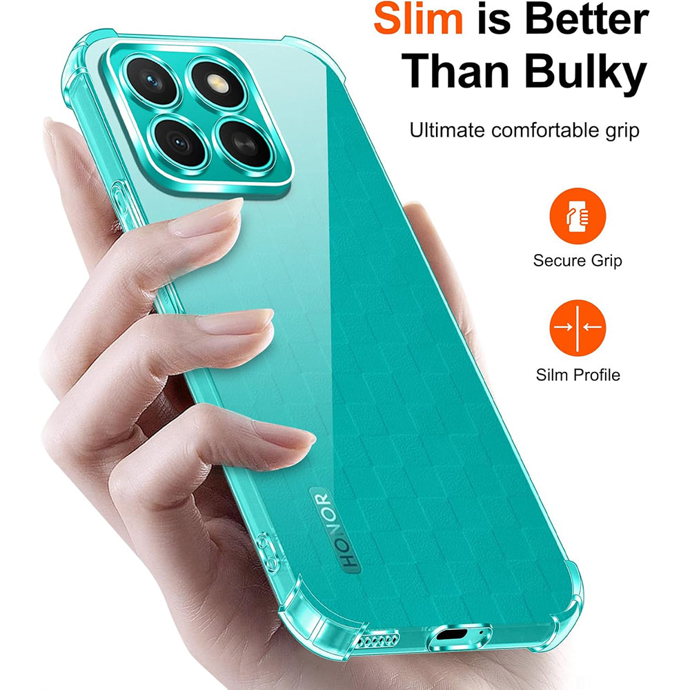 Husa pentru Honor X8c, Techsuit, Shockproof Clear, Transparenta