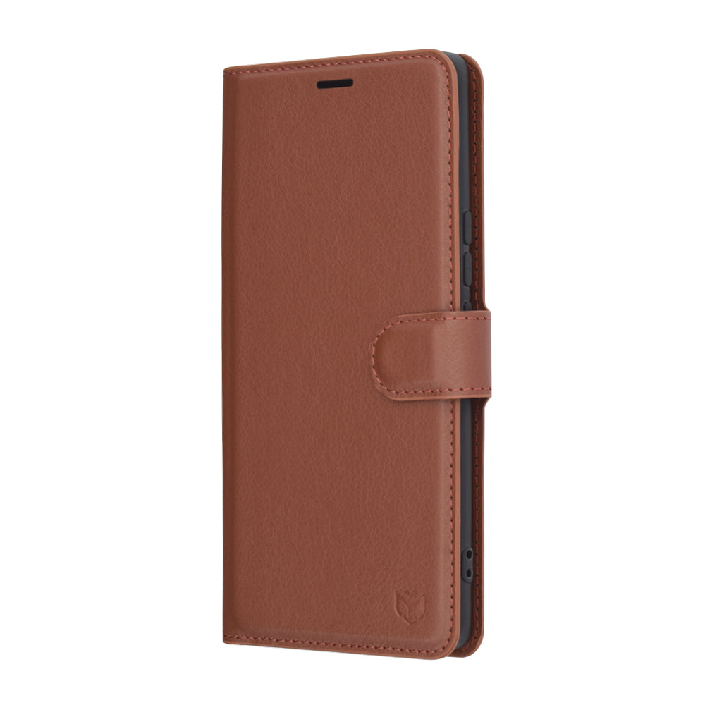 Husa pentru Honor X9c / Magic7 Lite, Techsuit, Leather Folio, Maro
