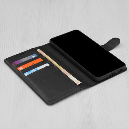 Husa pentru Honor X9c / Magic7 Lite, Techsuit, Leather Folio, Neagra