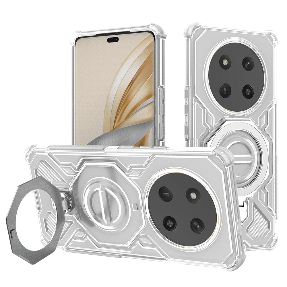 Husa pentru Honor X9c / Magic7 Lite, Techsuit, Carbon Shield Pro, Alba
