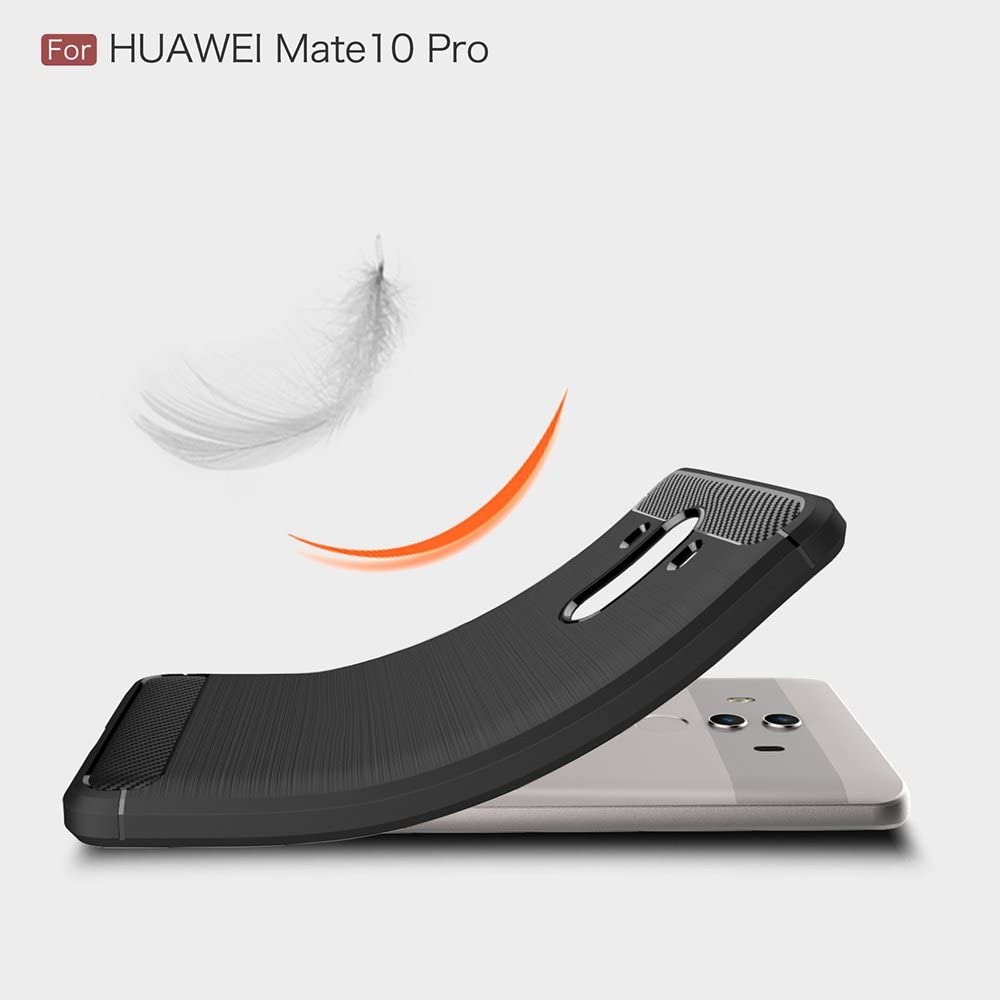 Husa pentru Huawei Mate 10 Pro, Techsuit, Carbon, Neagra