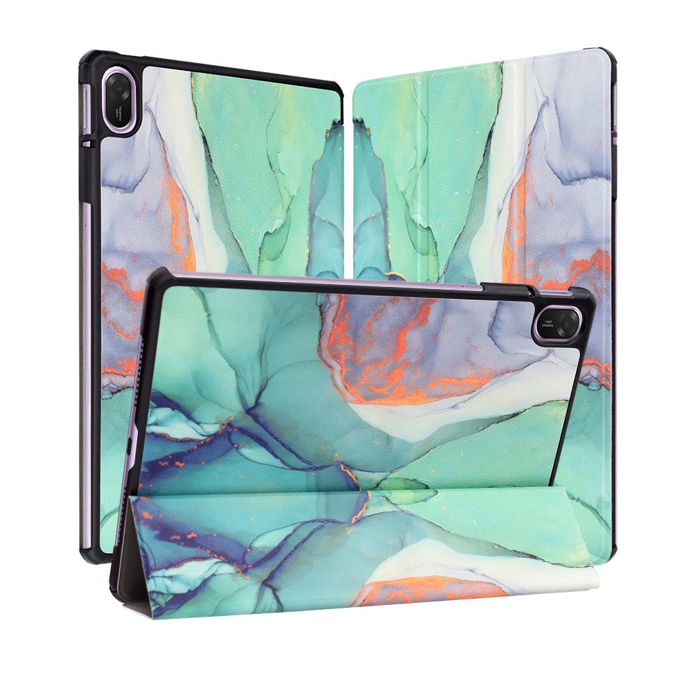 Husa pentru Huawei MatePad 11.5 (2025), Techsuit, FoldPro Green Time, Multicolor