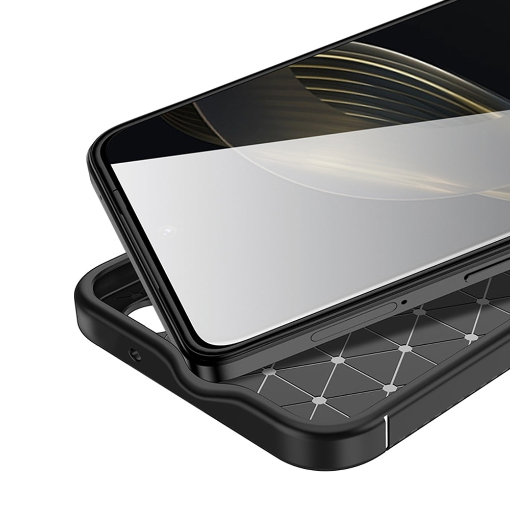 Husa pentru Huawei nova 12s / nova 11, Techsuit, CarbonFiber, Neagra